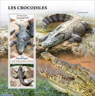 Central Africa 2022 Crocodiles, Mint NH, Nature - Crocodiles - República Centroafricana