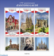 Central Africa 2022 170th Anniversary Of Antoni Gaudí, Mint NH, Art - Architects - Zentralafrik. Republik