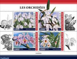 Central Africa 2022 Orchids, Mint NH, Nature - Flowers & Plants - Orchids - República Centroafricana