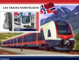 Central Africa 2022 Norwegian Trains, Mint NH, Transport - Railways - Trenes