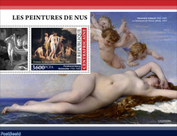 Central Africa 2022 Nude Paintings, Mint NH, Art - Nude Paintings - Paintings - Zentralafrik. Republik