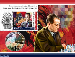 Central Africa 2022 80th Memorial Anniversary Of José Raúl Capablanca, Mint NH, Sport - Chess - Chess