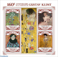 Central Africa 2022 160th Anniversary Of Gustav Klimt, Mint NH, Art - Gustav Klimt - Paintings - Centrafricaine (République)