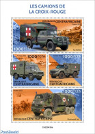 Central Africa 2022 Red Cross Vehicles, Mint NH, Health - Transport - Red Cross - Rotes Kreuz