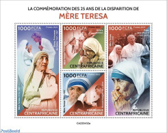 Central Africa 2022 25th Memorial Anniversary Of Mother Teresa, Mint NH, History - Religion - American Presidents - Ch.. - Royalties, Royals