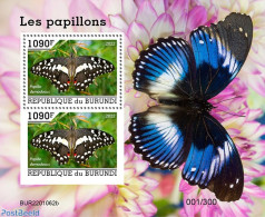 Burundi 2022 Butterflies, Mint NH, Nature - Butterflies - Sonstige & Ohne Zuordnung