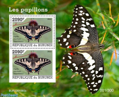 Burundi 2022 Butterflies, Mint NH, Nature - Butterflies - Other & Unclassified