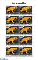 Burundi 2022 Frogs, Mint NH, Nature - Frogs & Toads - Other & Unclassified