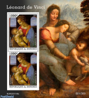 Burundi 2022 Leonardo Da Vinci, Mint NH, Art - Leonardo Da Vinci - Paintings - Autres & Non Classés