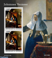 Burundi 2022 Johannes Vermeer, Mint NH, Art - Paintings - Autres & Non Classés