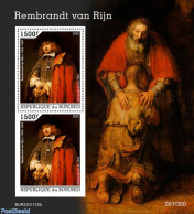 Burundi 2022 Rembrandt Van Rijn, Mint NH, Art - Paintings - Rembrandt - Sonstige & Ohne Zuordnung
