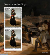 Burundi 2022 Francisco De Goya, Mint NH, Art - Paintings - Altri & Non Classificati