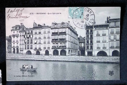 Cp, 64, Bayonne, Quai Galuperie, Voyagée 1905, Ed. H. Lafon, N° 273 - Bayonne