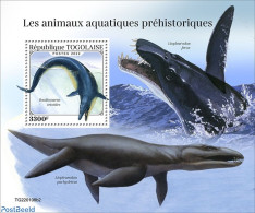 Togo 2022 Prehistoric Water Animals, Mint NH, Nature - Prehistoric Animals - Prehistóricos