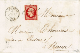 6 Juin 1857 N°17A Superbe Nuance TB PC 1203 Essonnes Vers Rouen ,signée Calves - 1849-1876: Klassik