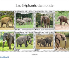 Togo 2022 Elephants Of The World, Mint NH, Nature - Elephants - Togo (1960-...)