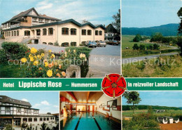 73793478 Hummersen Hotel Restaurant Lippische Rose Hallenbad Landschaft Weserber - Other & Unclassified