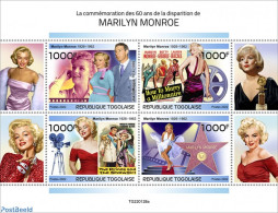 Togo 2022 60th Memorial Anniversary Of Marilyn Monroe, Mint NH, Performance Art - Marilyn Monroe - Togo (1960-...)