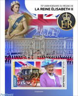 Togo 2022 70th Anniversary Of Reign Of Queen Elizabeth II, Mint NH, History - Kings & Queens (Royalty) - Königshäuser, Adel