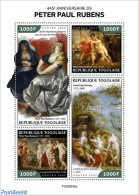 Togo 2022 445th Anniversary Of Peter Paul Rubens, Mint NH, Art - Nude Paintings - Paintings - Rubens - Togo (1960-...)