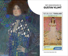 Togo 2022 160th Anniversary Of Gustav Klimt, Mint NH, Art - Gustav Klimt - Paintings - Togo (1960-...)