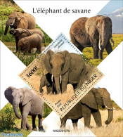 Niger 2022 Elephants, Mint NH, Nature - Elephants - Niger (1960-...)