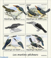 Niger 2022 Kingfishers, Mint NH, Nature - Birds - Kingfishers - Níger (1960-...)