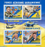 Niger 2022 Ukrainian Airforce, Mint NH, History - Transport - Militarism - Aircraft & Aviation - Militaria