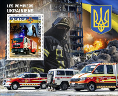 Niger 2022 Ukrainian Firefighters, Mint NH, Transport - Automobiles - Fire Fighters & Prevention - Voitures