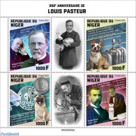 Niger 2022 200th Anniversary Of Louis Pasteur, Mint NH, Health - Nature - Science - Dogs - Niger (1960-...)