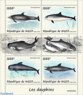 Niger 2022 Dolphins, Mint NH, Nature - Sea Mammals - Níger (1960-...)