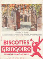 BUVARD & BLOTTER - Biscotte Gringoire - Pithiviers En Gatinais - PARIS Le Musée De Cluny - Autres & Non Classés