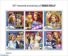 Liberia 2022 40th Memorial Anniversary Of Grace Kelly, Mint NH, Performance Art - Movie Stars - Actors