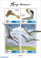 Liberia 2022 Flying Dinosaurs, Mint NH, Nature - Prehistoric Animals - Préhistoriques