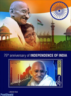 Liberia 2022 75th Anniversary Of Independence Of India, Mint NH, History - Gandhi - Mahatma Gandhi