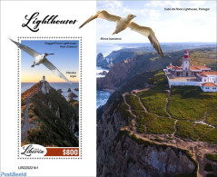 Liberia 2022 Lighthouses, Mint NH, Nature - Various - Birds - Lighthouses & Safety At Sea - Leuchttürme