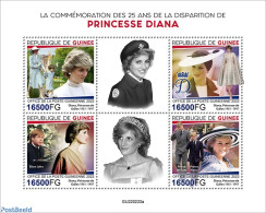 Guinea, Republic 2022 25th Memorial Anniversary Of Princess Diana, Mint NH, History - Performance Art - Charles & Dian.. - Familias Reales