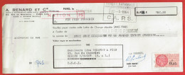 Lettre De Change De Paris (75) Pour Chalon-sur-Saône (71) - 20 Mai 1964 - Ets A. Renard & Cie - Timbre TF N°428 - Cambiali