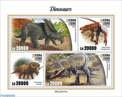 Sierra Leone 2022 Dinosaurs, Mint NH, Nature - Prehistoric Animals - Prehistóricos