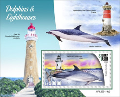 Sierra Leone 2022 Dolphins And Lighthouses, Mint NH, Nature - Various - Sea Mammals - Lighthouses & Safety At Sea - Leuchttürme