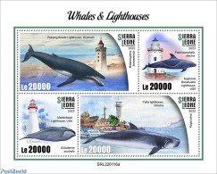 Sierra Leone 2022 Whales And Lighthouses, Mint NH, Nature - Various - Sea Mammals - Lighthouses & Safety At Sea - Fari