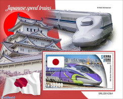 Sierra Leone 2022 Japanese Speed Trains, Mint NH, Transport - Railways - Treinen