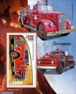 Sierra Leone 2022 Fire Engines, Mint NH, Transport - Automobiles - Fire Fighters & Prevention - Coches