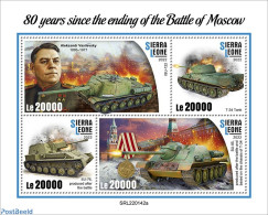 Sierra Leone 2022 80th Anniversary Of The End Of The Battle Of Moscow, Mint NH, History - Transport - World War I - Prima Guerra Mondiale