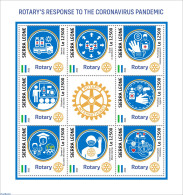 Sierra Leone 2022 Rotary's Response To The Coronavirus Pandemic, Mint NH, Health - Various - Rotary - Corona/Covid19 -.. - Rotary, Club Leones