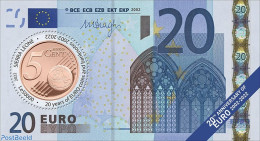 Sierra Leone 2022 20 Years Since Adoption Of Euro, Mint NH, Various - Money On Stamps - Münzen