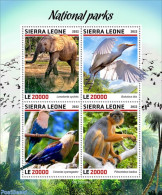 Sierra Leone 2022 National Parks, Mint NH, Nature - Birds - Elephants - Monkeys - Autres & Non Classés