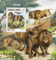 Sierra Leone 2022 Lions, Mint NH, Nature - Cat Family - Autres & Non Classés