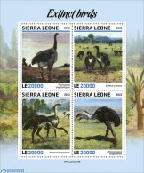 Sierra Leone 2022 Extinct Birds, Mint NH, Nature - Prehistoric Animals - Prehistorics