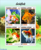 Sierra Leone 2022 Goldfish, Mint NH, Nature - Fish - Fishes